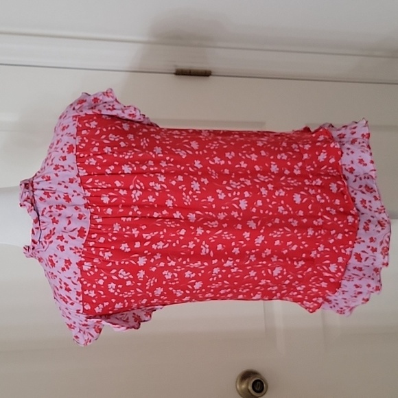 Parker Size S Primrose Combo Blouse, Flutter Sleeve, Gently Used Condition - Picture 5 of 16